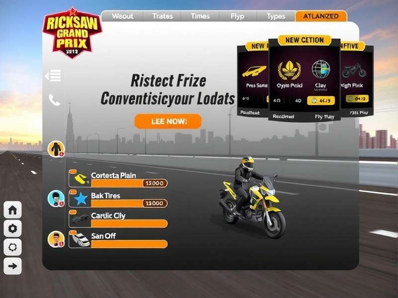 Rickshaw Grand Prix customization options
